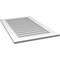Ekena Millwork Vertical Surface Mount PVC Gable Vent: Non-Functional, w/ 3-1/2"W x 1"P Standard Frame, 26"W x 42"H GVPVE26X4201SN - alternate 2